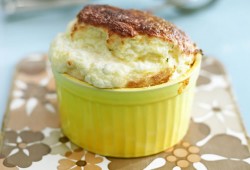 Stoneground Grits and Herb Goat's Cheese Souffle'