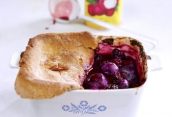 Blackberry Lychee Cobbler