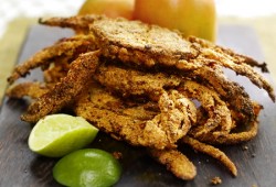 Crispy Mango and Lime Jerk Soft Shell Crab